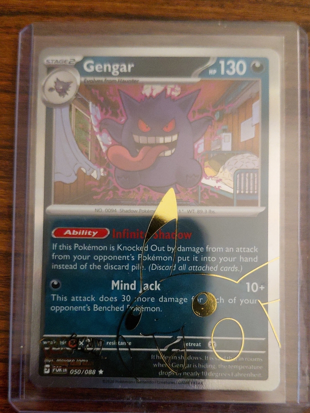 Gengar Holo Card - Purple